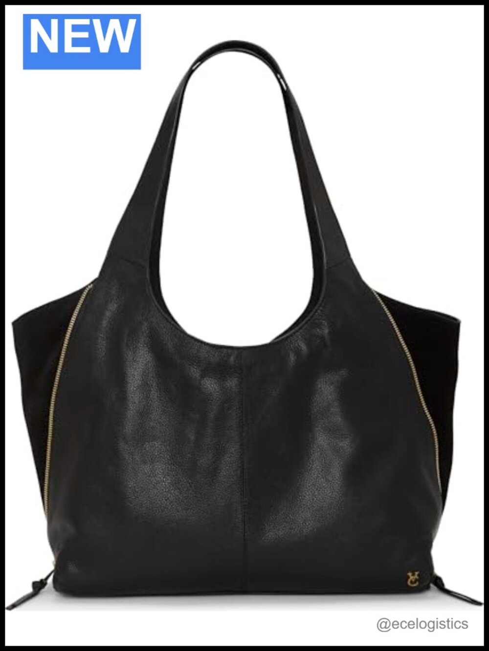 Vince Camuto Kaela Tote - Genuine Leather Shoulder Bag with Magnetic Closure